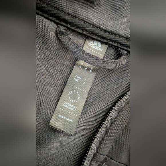 Women's Adidas Black Lightweight Track Jacket - Picture 3 of 4